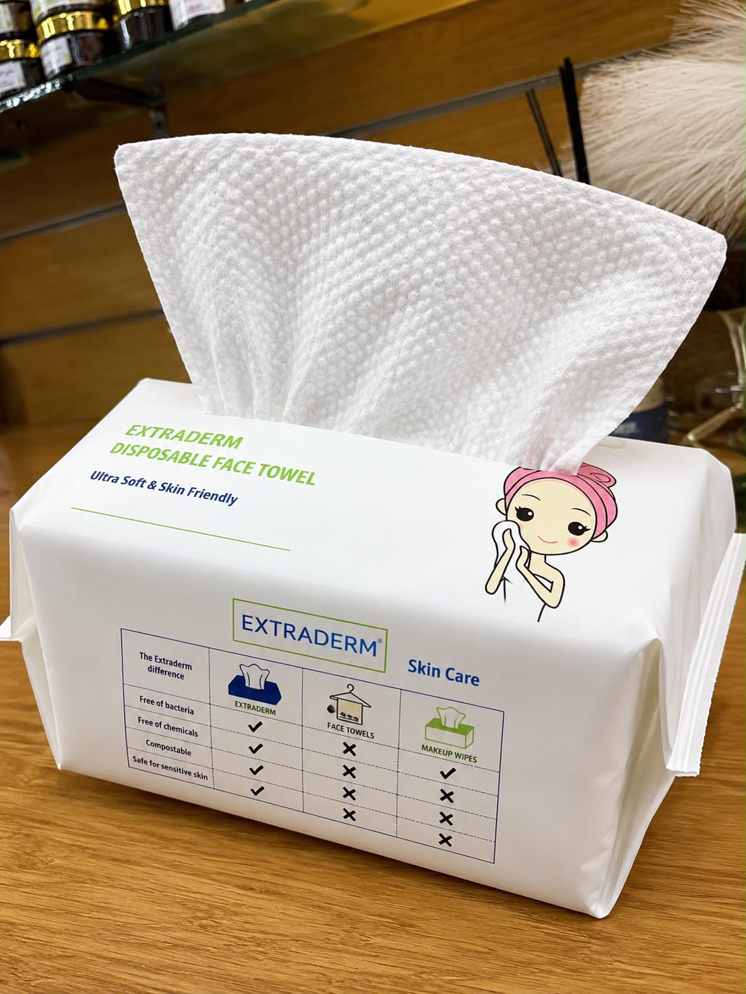 Disposable Face Towels 80 PCS – مناشف وجه ناعمة للاستعمال مرة واحدة