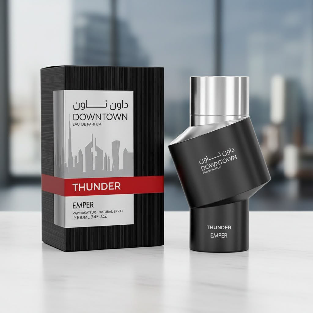 Downtown Thunder by Emper – عطر رجالي فاخر يجسد القوة والأناقة