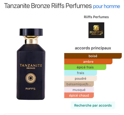 Tanzanite Bronze by RIIFFS – عطر رجالي فاخر بنفحات دافئة وجذابة