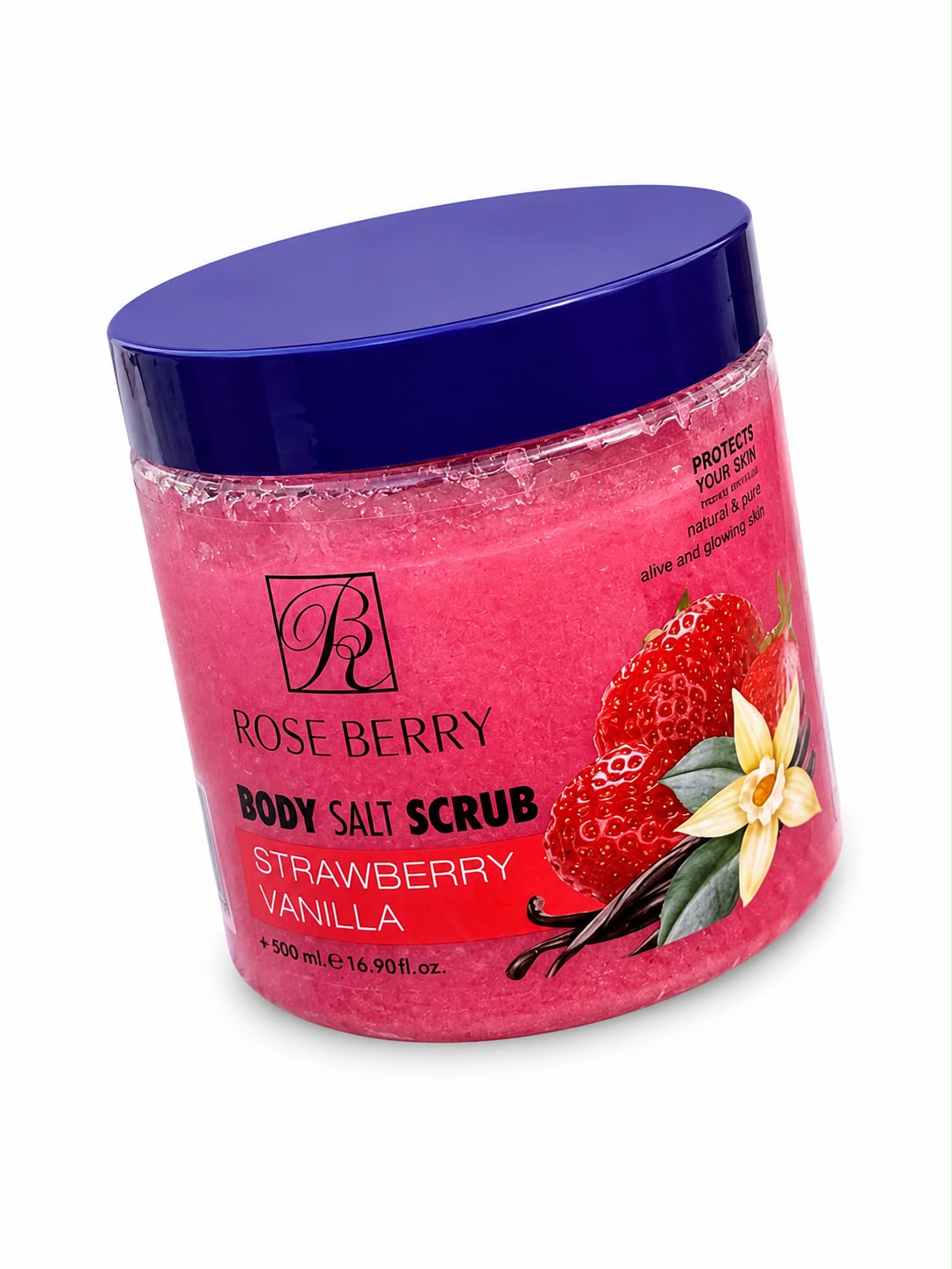 Rose Berry Strawberry Vanilla – مقشر الجسم بالفراولة والفانيلا